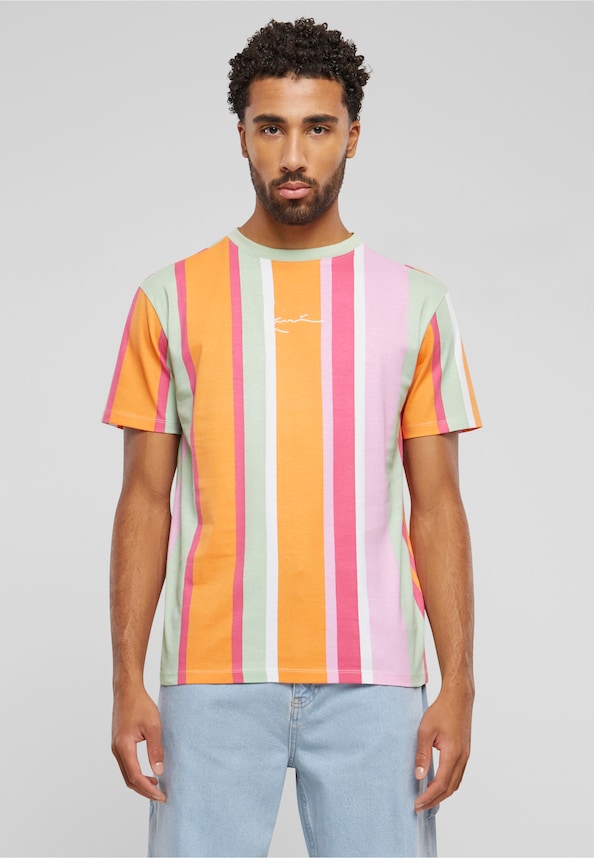 KW241-042-1 Karl Kani Small Signature Os Stripe Tee-0
