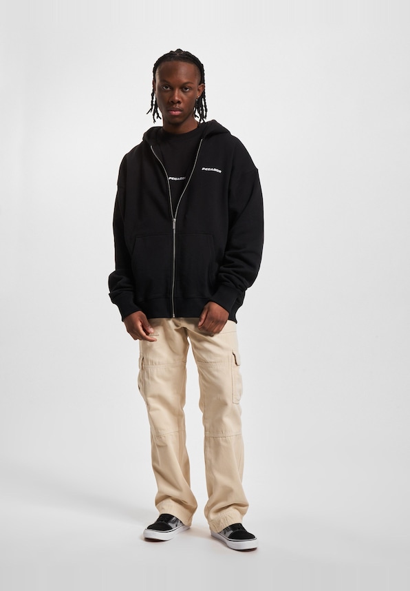 PEGADOR Logo Oversized Sweat Zip Hoodies-5