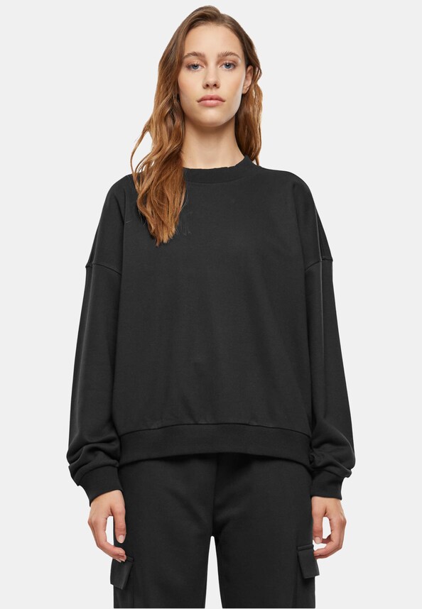 Ladies Oversized Light Terry Crewneck-0