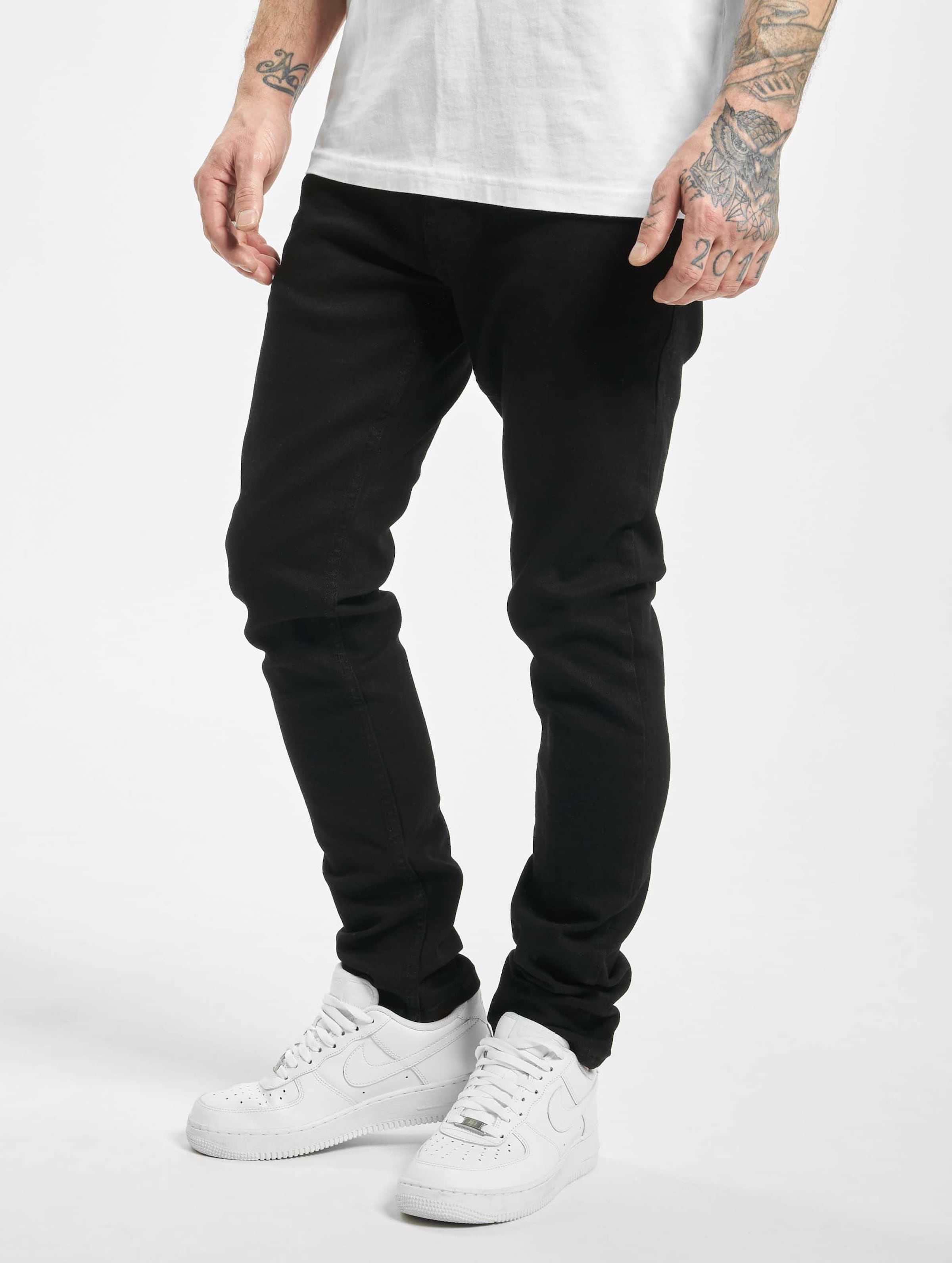 2Y Colin Slim Fit Jeans Mannen op kleur zwart, Maat 30