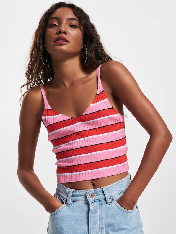 Onldebbie Sl Crop Stripe Knit-0