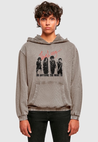 Ladies Thin Lizzy - Do Anything Acid Washed Oversize 