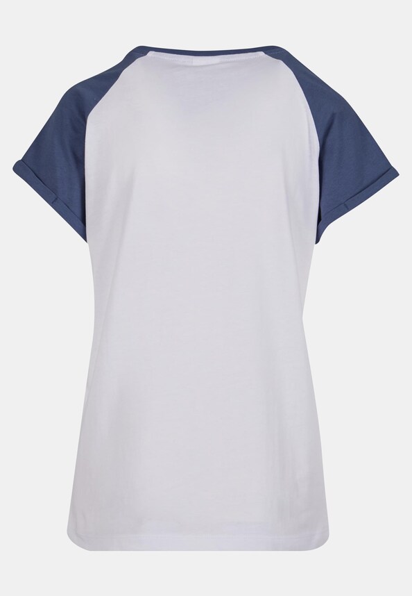 Ladies Contrast Raglan Tee-3