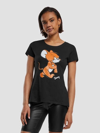 Absolute Cult Ladies Tom & Jerry Angry Mouse T-Shirt