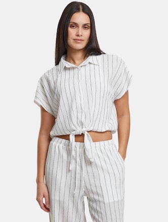 Ladies Structured Striped Tied