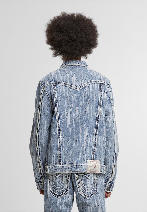 OVERSIZED DISTRESSED JACQUARD ROPE STITCH JACKET-1