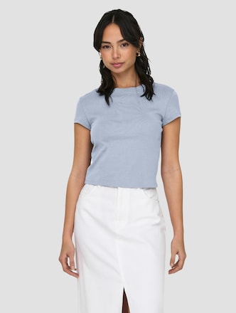 Only Elina Jersey Short Sleeve O-Neck Short Top