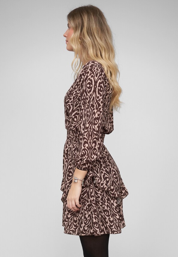 Longsleeve Dress with abstract print-2