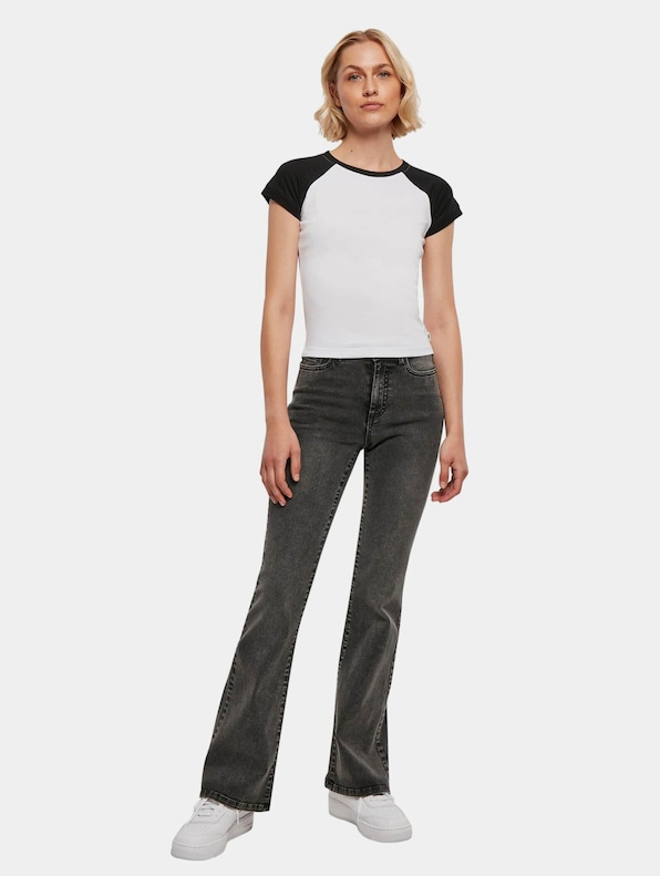 Ladies Organic Stretch Short Retro Baseball-5
