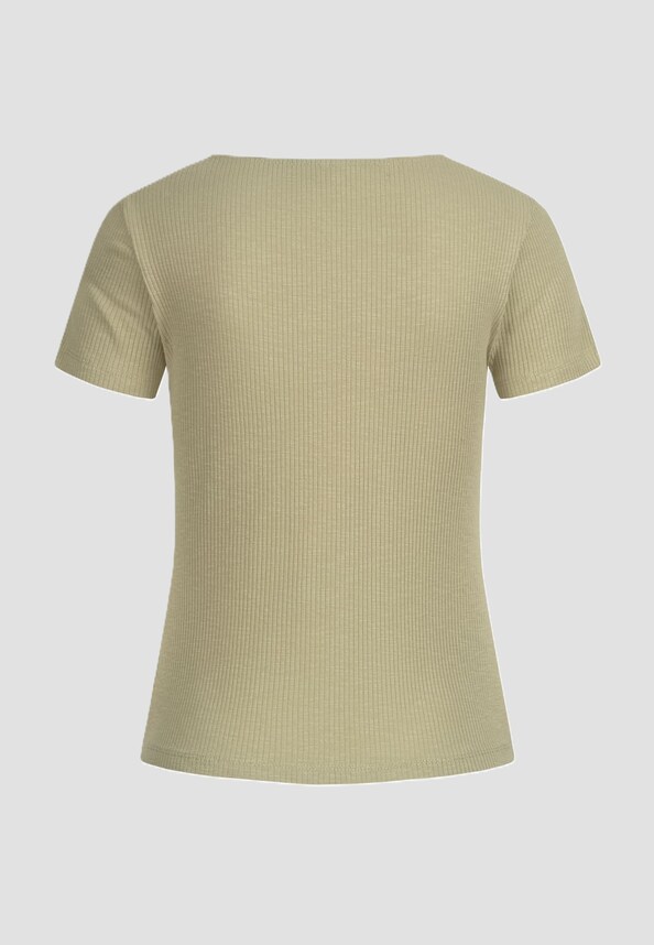 AIKI V-Neck Raff T-Shirt-1