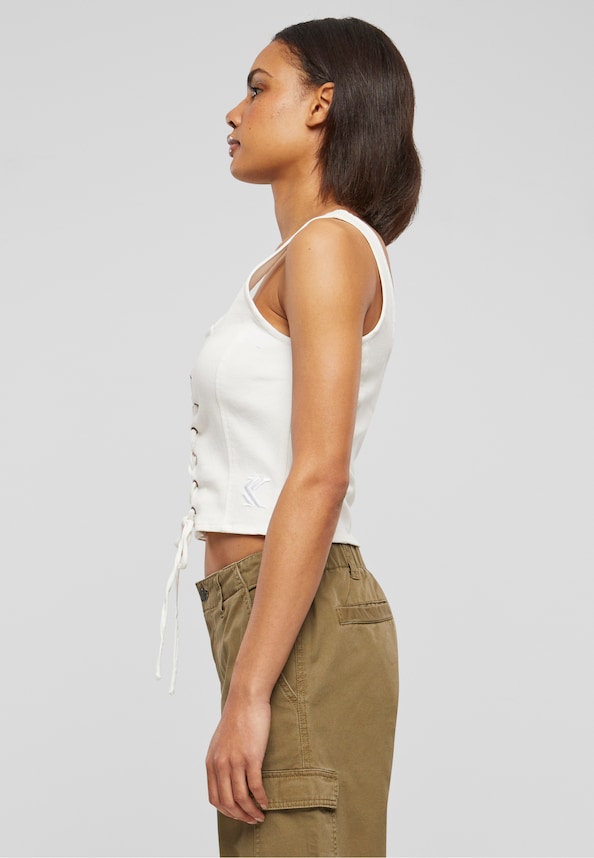 KW241-003-1 Karl Kani KK Og Lace Up Corset Top-2