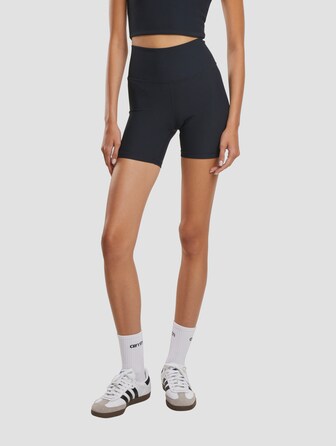 Ribbed Performance Midi Biker