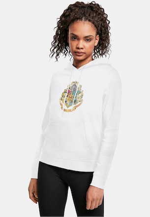 Ladies Harry Potter Distressed Hogwarts Crest Hoody