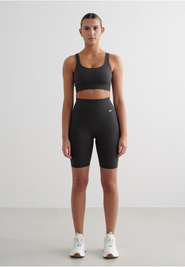 Ribbed Seamless Biker -3