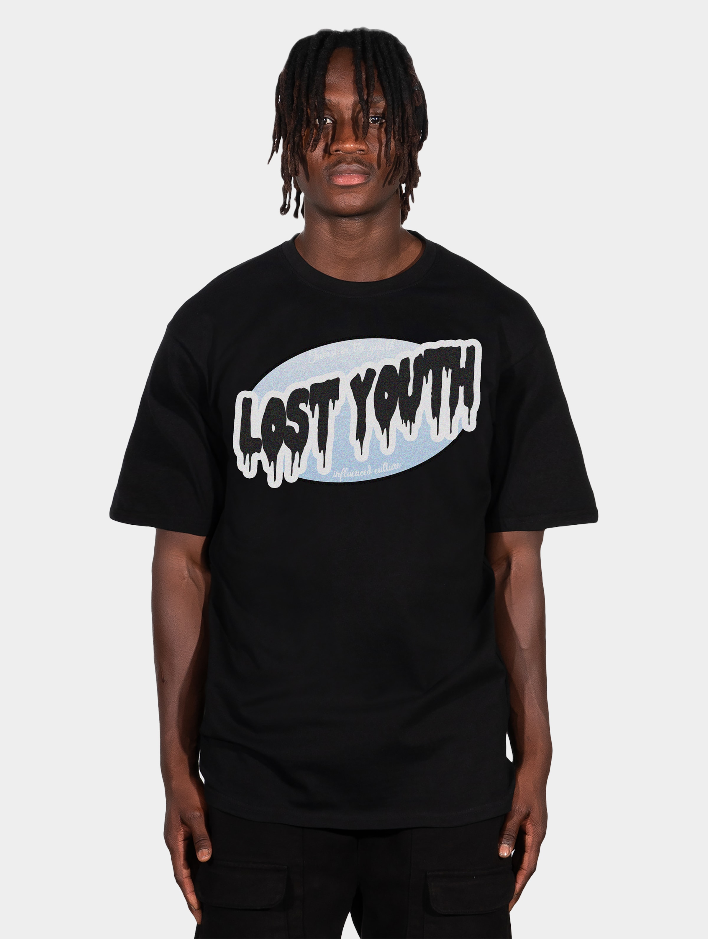 Lost Youth INVEST T-Shirt Männer,Unisex op kleur zwart, Maat 4XL