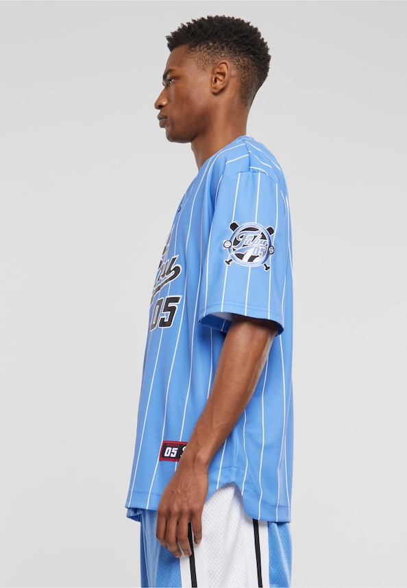 FM242-001-1 Fubu Varsity Mesh Pinstripe Baseball Jersey-2