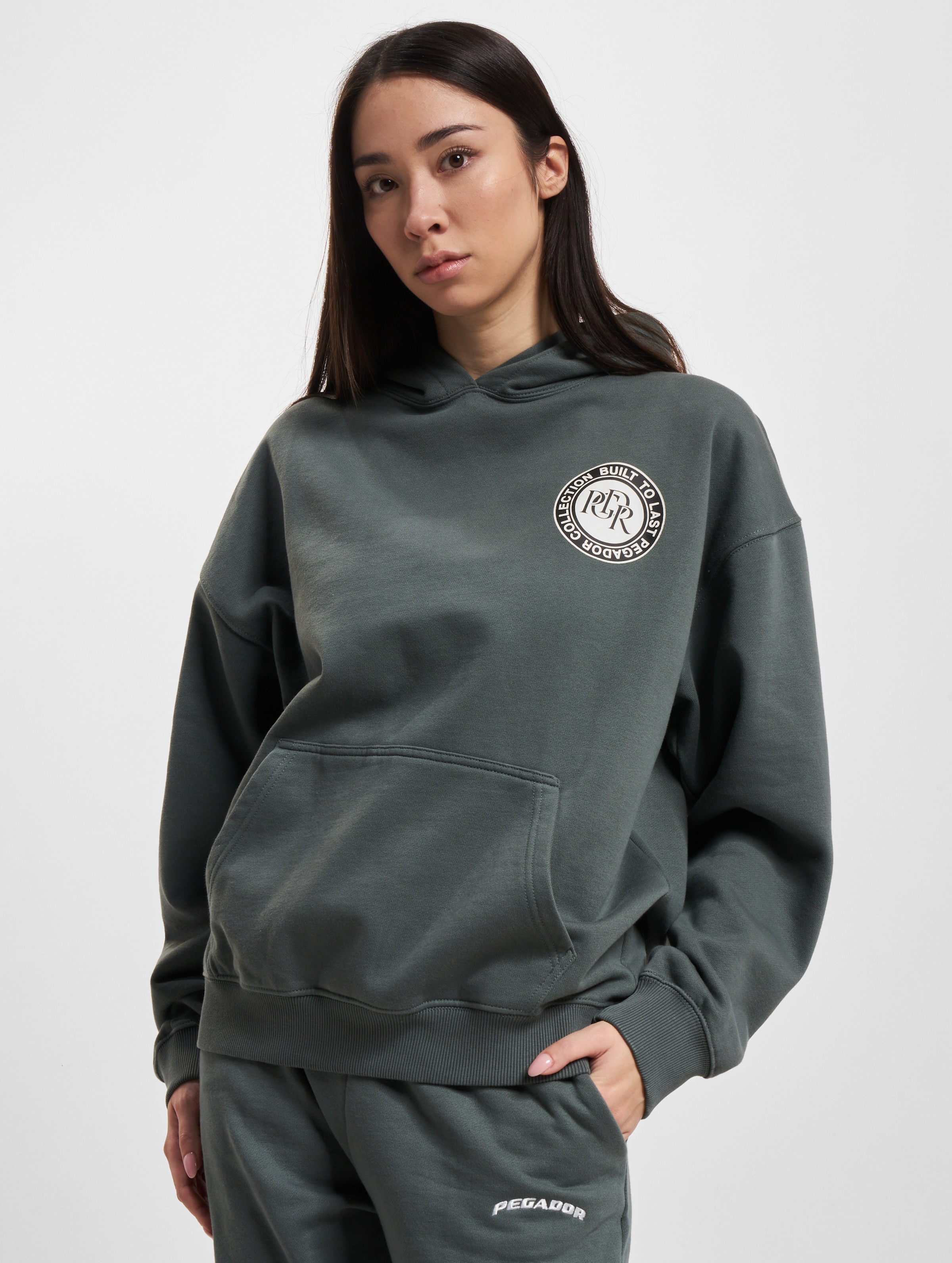 PEGADOR Pegador Lydney Oversized Hoodie Vrouwen op kleur grijs, Maat M