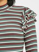 Rib Striped Volant-3
