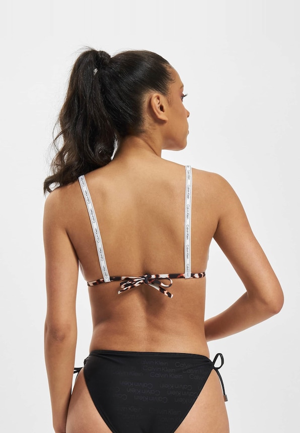 Calvin Klein Underwear Triangle Print Bikini Oberteil-1