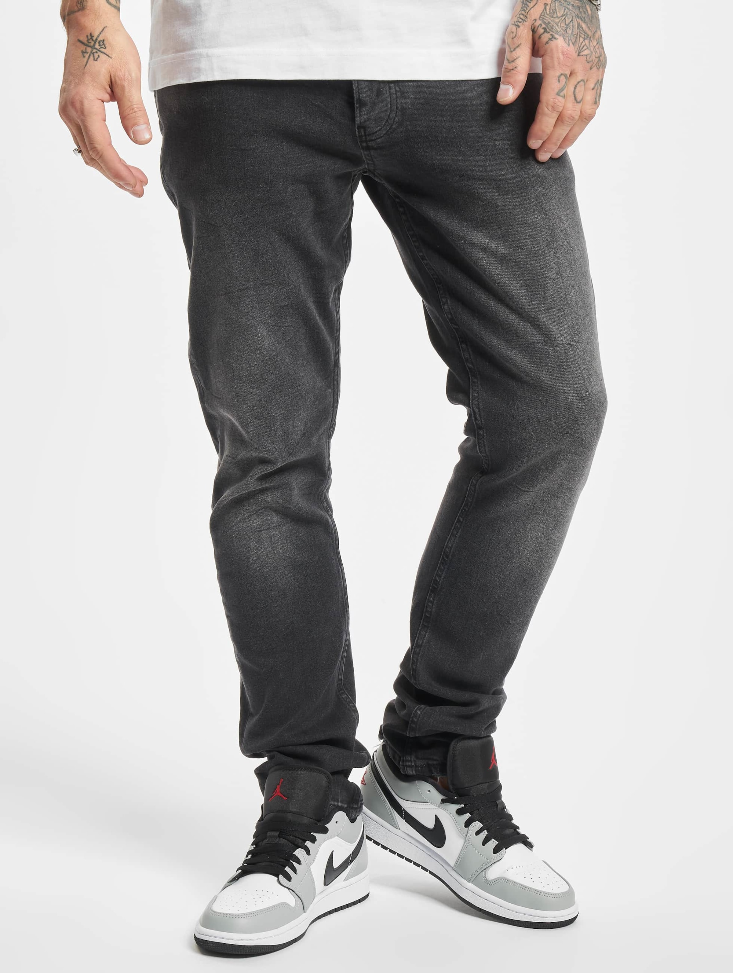 2Y Pascal Slim Fit Jeans Mannen op kleur grijs, Maat 33
