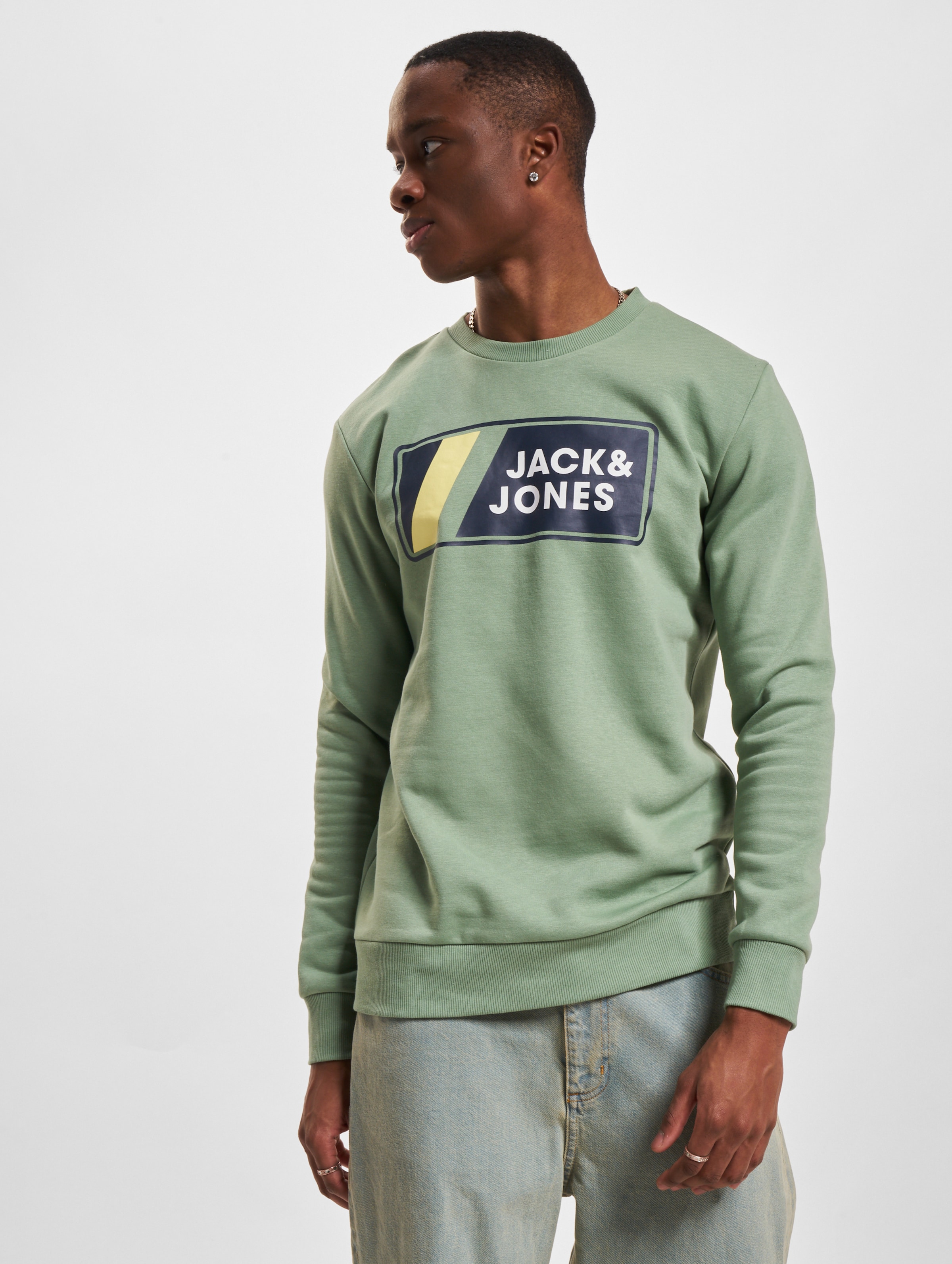 Jack & Jones Jake Sweatshirt Mannen op kleur groen, Maat S