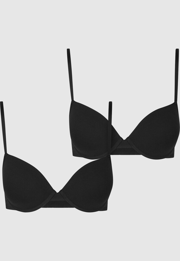 Ladies Basic Cotton Bra 2-Pack-1