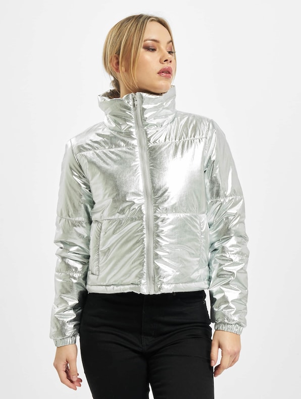Urban Classics Ladies Metalic Puffer Jacket-2