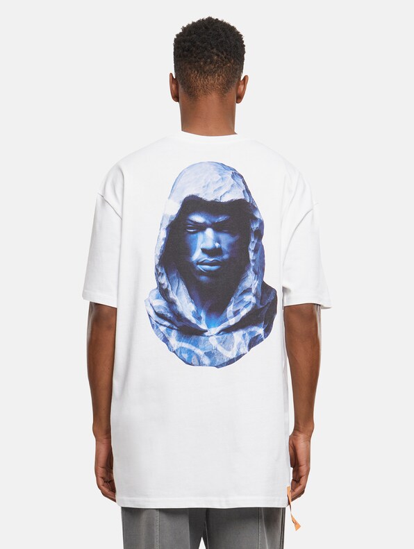 Forgotten Faces Tagged Blue Marble Oversize T-Shirts-1