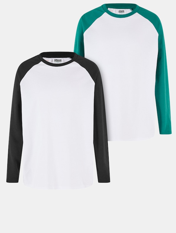 Boys Organic Oversized Raglan 2 Pack-0