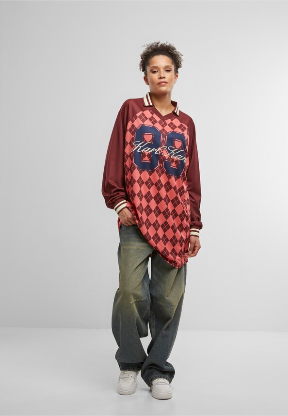 KK Script Mesh Print Jersey Dress-2