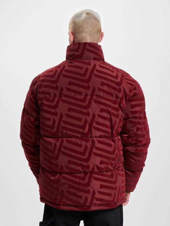 JM233-016-2 SJ Script Logo Geometric Aop Puffer Jacket-1