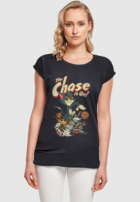 Ladies Tom and Jerry - The Chase Is On T-Shirt-0