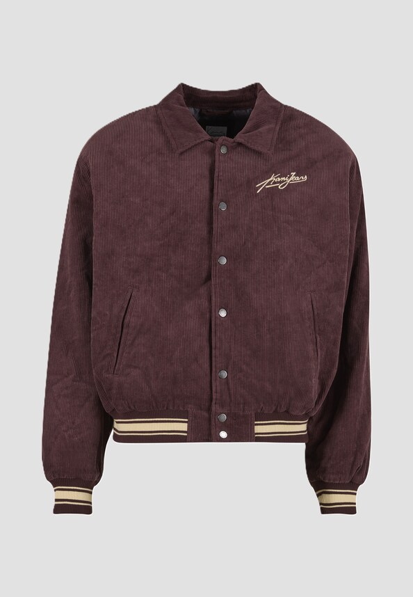 Kani Jeans Corduroy Oversized College Jacket-2