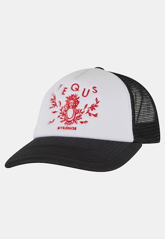 PEQUS Mykonos Graphic Trucker Cap