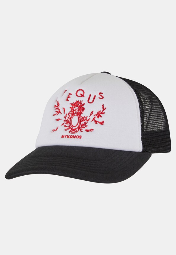 PEQUS Mykonos Graphic Trucker Cap-0