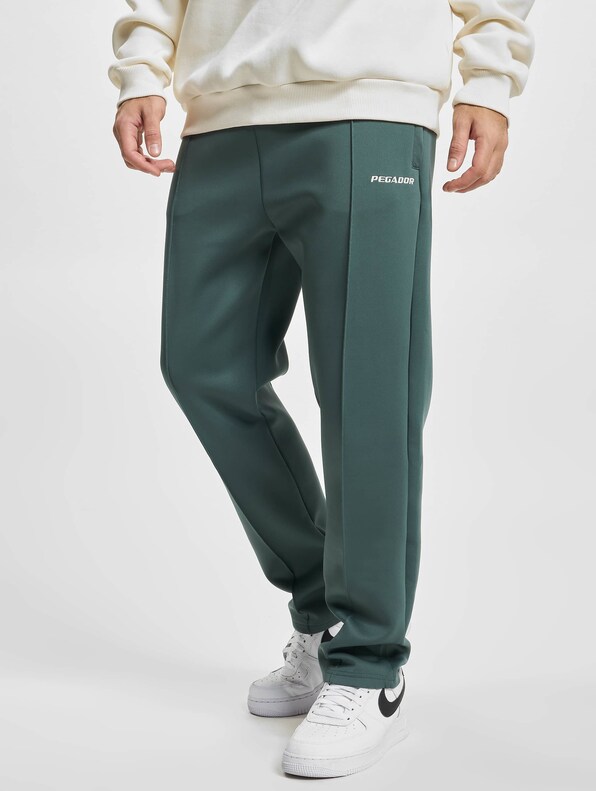 Pegador Logo Wide Sweat Pants Forest-0