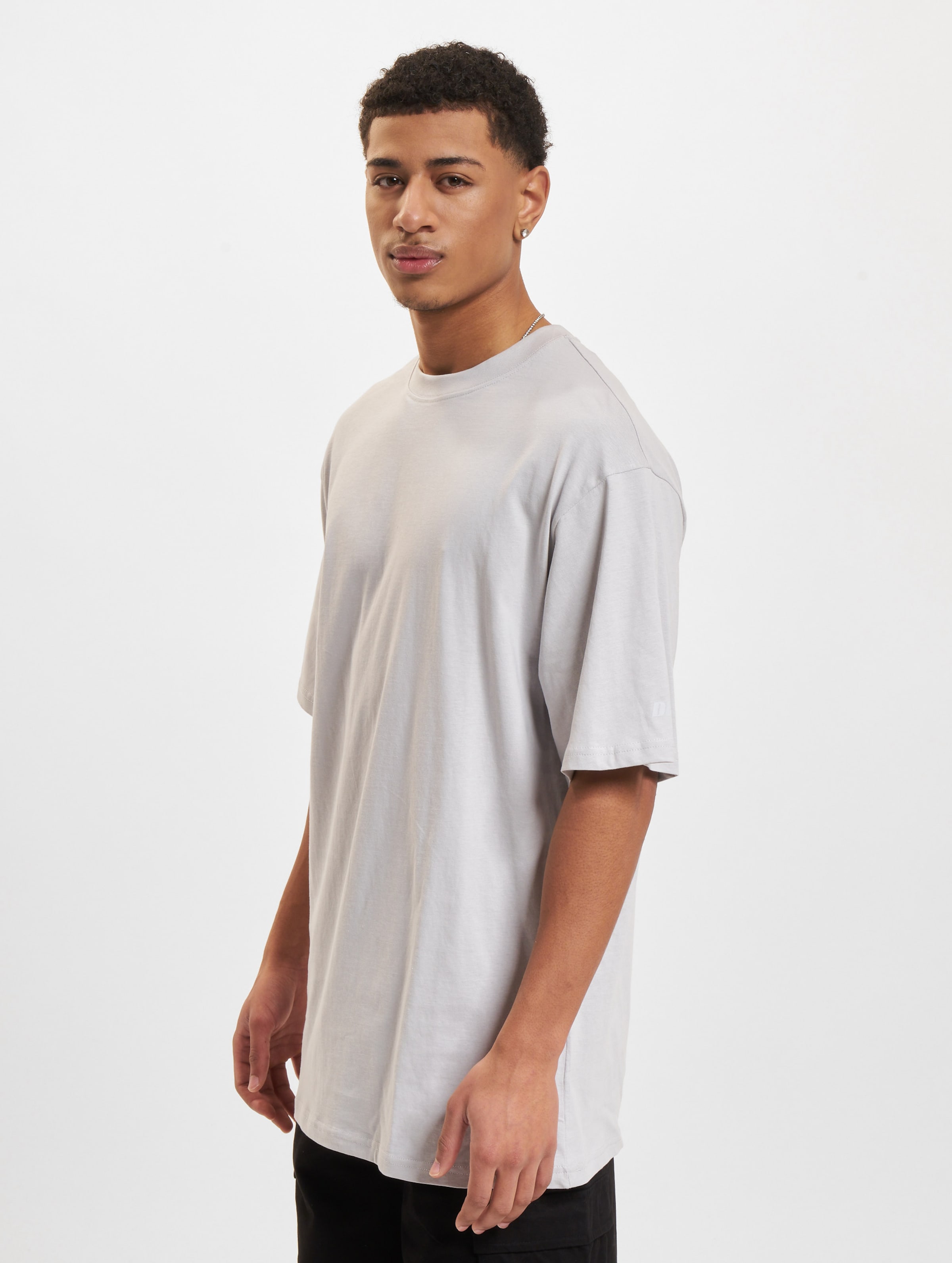 DEF Tall T-Shirts Mannen op kleur grijs, Maat M