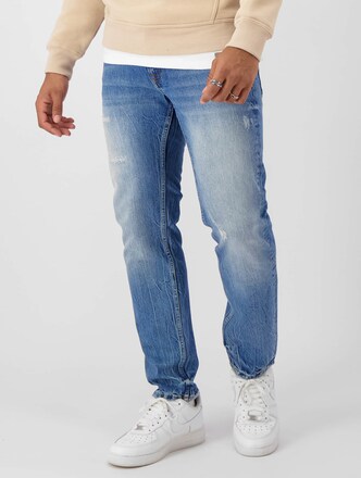 Black Bananas Destroyed Denim Straight Fit Straight Fit Jeans