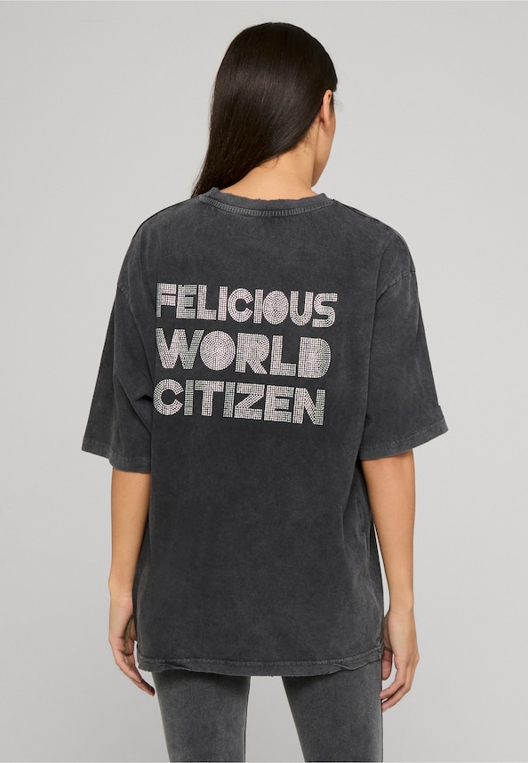 Vinatge Oversize T-Shirt Rhinestones-1