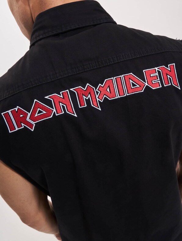 Brandit Iron Maiden Vintage Sleeveless NOTB  Hemden-6