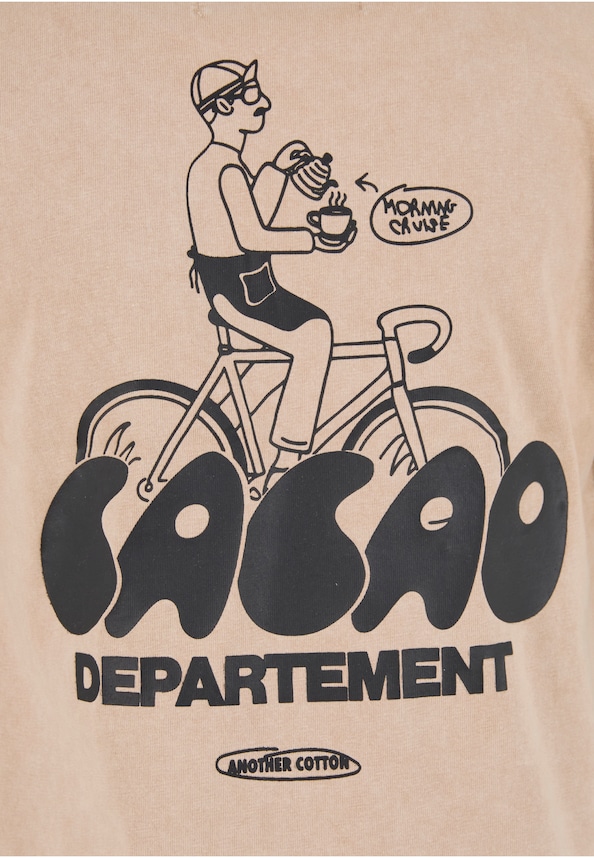 Cacao Department Oversized T-Shirt Washed-0