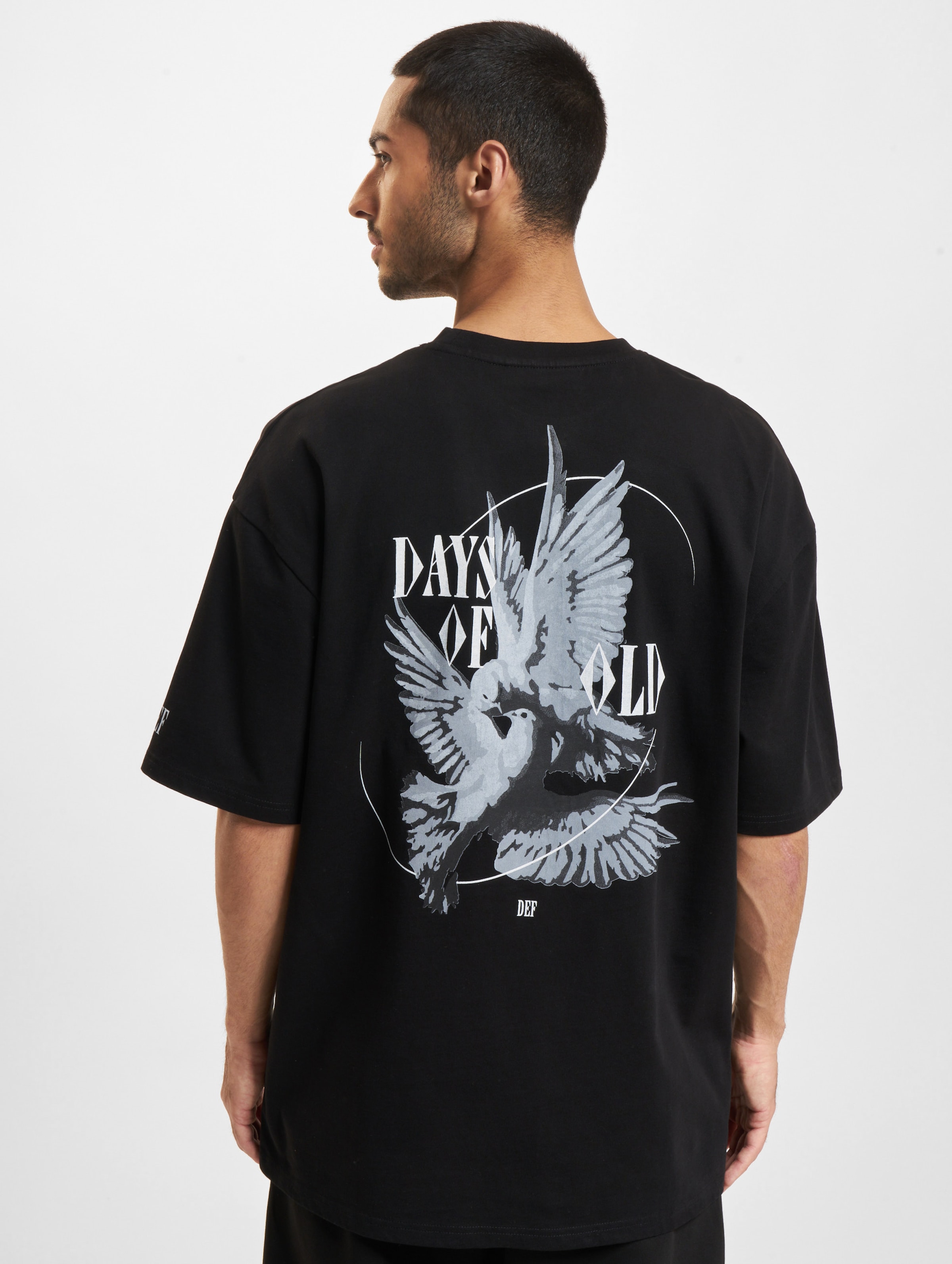 DEF Fly T-Shirts Männer,Unisex op kleur zwart, Maat XL