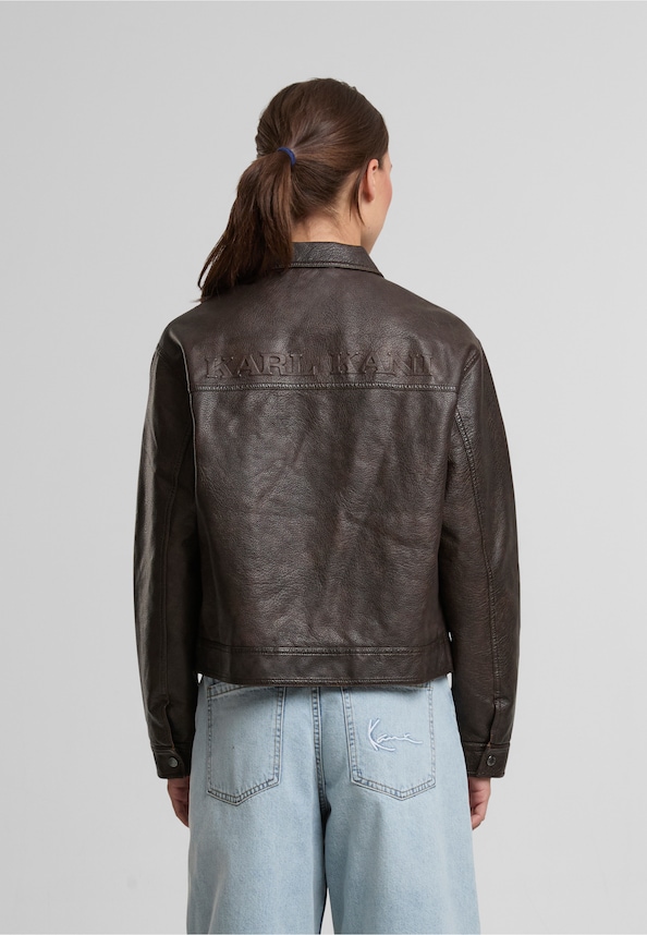 OG Retro PU Leather Boxy Jacket-1