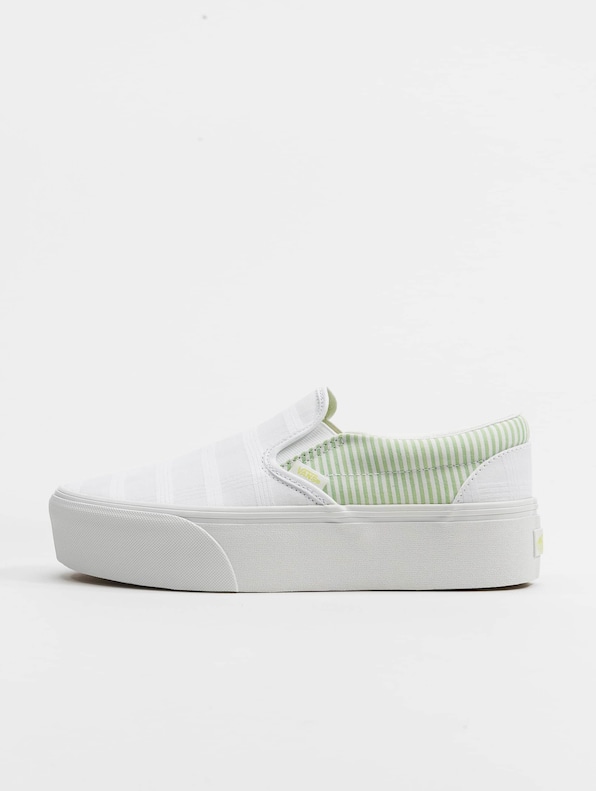 Vans UA Classic Slip-On Stackform Canvas Sneakers Green/True-1