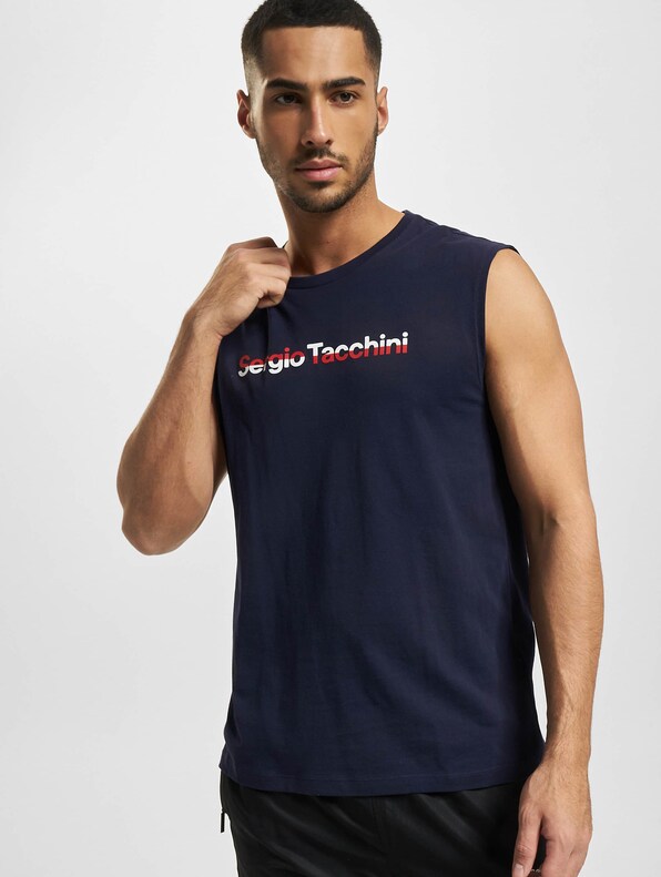 Sergio Tacchini Tobin T-Shirt Navy/Adrenaline-0