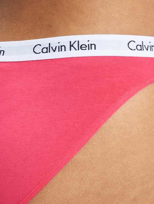 Calvin Klein Underwear 3 Pack Slip Pink/Grey/Rainer Stripe-3