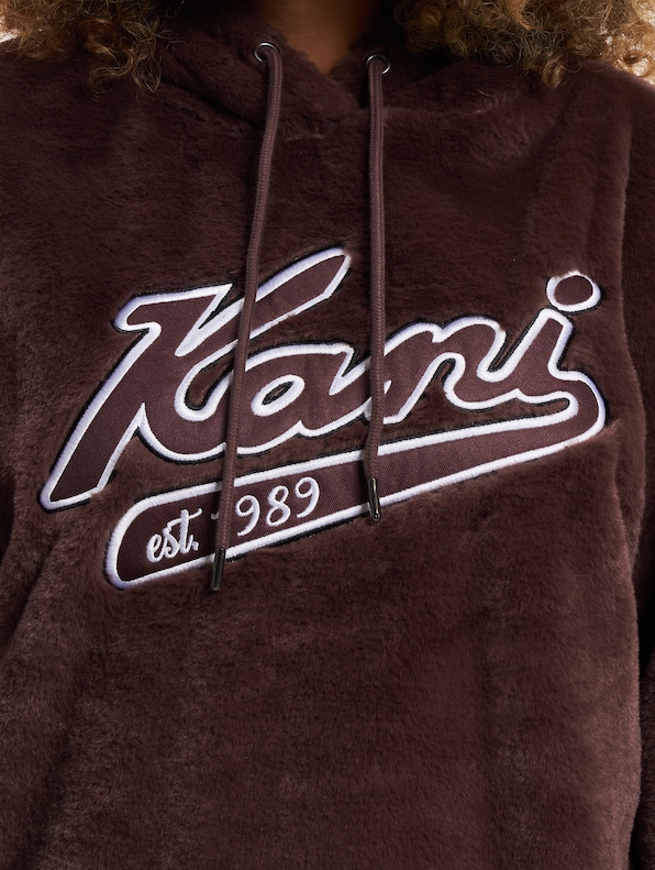 Varsity Vegan Fur Hoodie-3