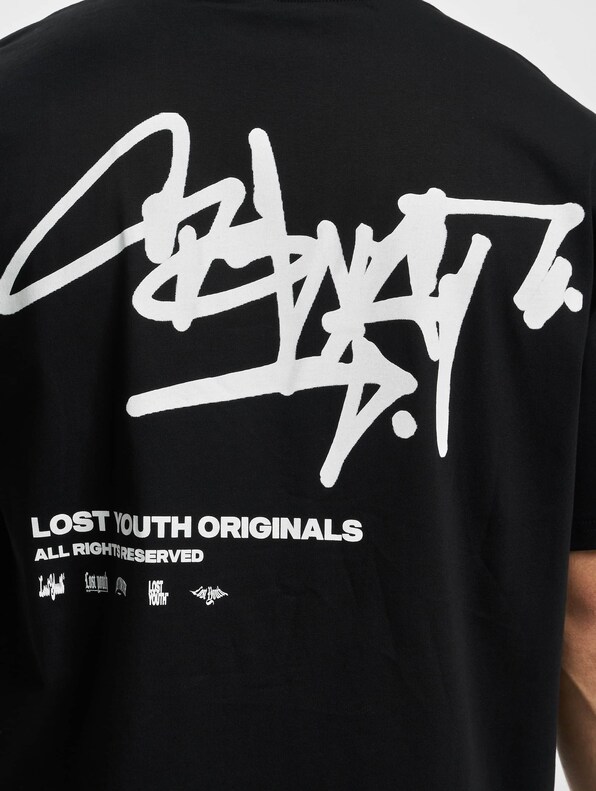 Lost Youth T-Shirt GRAFFITI black L-4