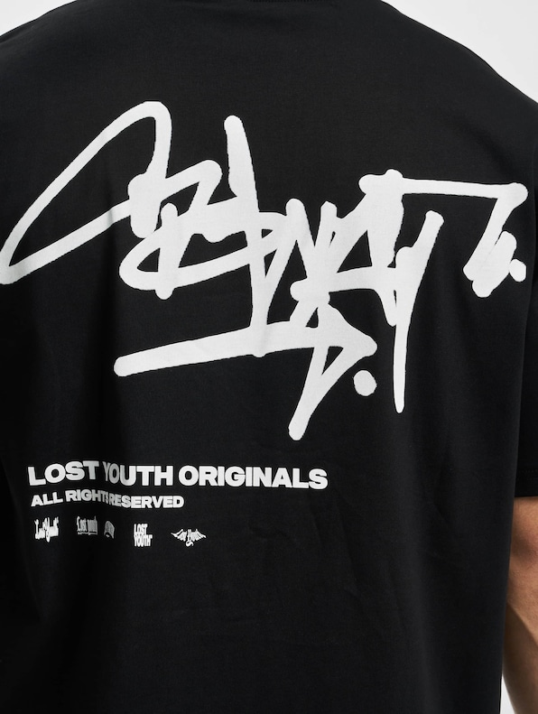 Lost Youth T-Shirt GRAFFITI black L-4