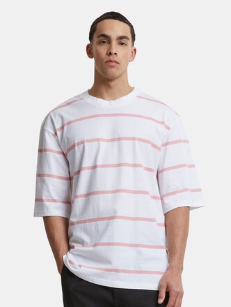 Urban Classics Oversized Sleeve Modern Stripe T-Shirts